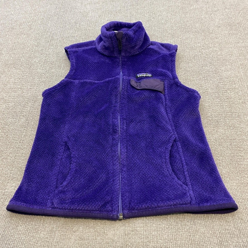 Patagonia Vest Womens Small Purple Polartec Fleece Full Zip STY25445FA14